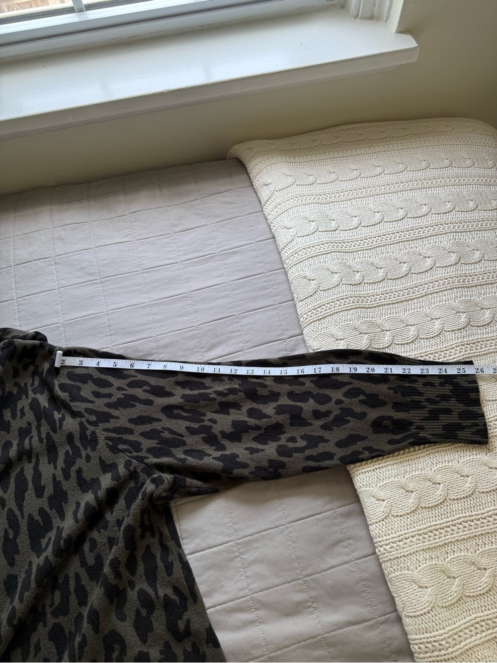 J. Jill Black Leopard-Print Hoodie Sweater - 2X - Picture 9 of 13